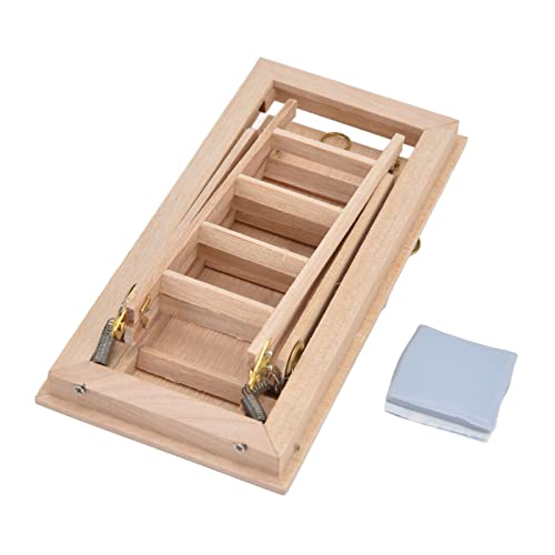 Holzklapptreppen, Miniaturtreppen für 1:12 Puppenhaus, Installation, exzellente Birkenmaterial, lebendiges Image für die Szenendekoration, fördern Rollenspiele und Kreativen Holzklapptreppen, Miniaturtreppen für 1:12 Puppenhaus, Installation, exzellente Birkenmaterial, lebendiges Image für die Szenendekoration, fördern Rollenspiele und Kreativen von Bognajin