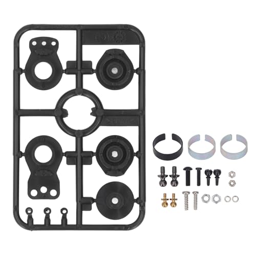 Robuster Plastik -Servo -Saver -Set für eine verbesserte RC -Leistung, einfache Installation, präzise Anpassung, hohe Kompatibilität für XV02 XV01 (Black) von Bognajin