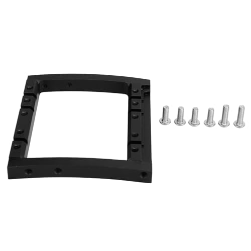 Stylish Aluminum Alloy Servo Mount Bracket, Stable Structure, Excellent Heat Dissipation, Bumper Mount for 1/10 RC Crawler TGH Frame, Compatible with SCX10 (Black) von Bognajin