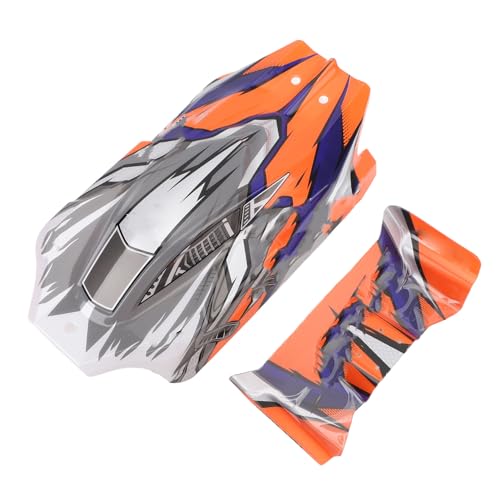 Stylish Plastic RC Car Body with Spoiler Wing, Outstanding Replacement Cover for WLTOYS 124010, Easy Installation, Sturdy and Eye Catching Design von Bognajin