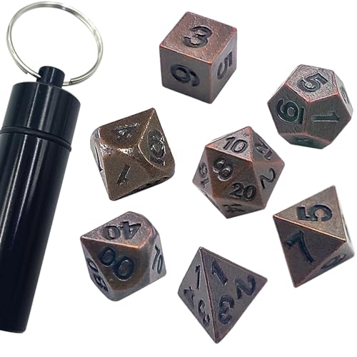 Bogoro 7 Stück DND Würfel Set, Würfelset, DND Dice Polyhedral Dice Set, Polyedrische Würfel Set für Dungeons and Dragons MTG RPG D&D D20, D12, D10, D%, D8, D6, D4 von Bogoro