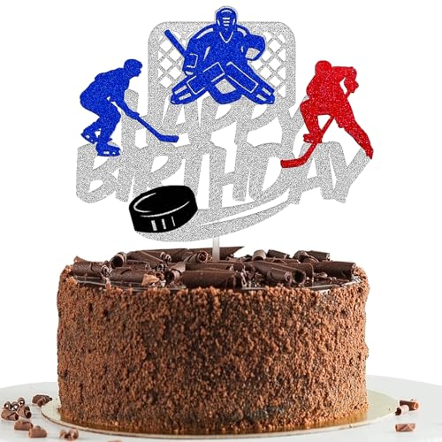 Bogoro Cake Topper Happy Birthday Tortendeko Geburtstag Kuchen Deko, Hockey Kuchenaufsatz, Eishockey Sport Thema, Hockey-Cupcake-Topper, Sport Themen Cupcake Topper Bogoro Cake Topper Happy Birthday Tortendeko Geburtstag Kuchen Deko, Hockey Kuchenaufsatz, Eishockey Sport Thema, Hockey-Cupcake-Topper, Sport Themen Cupcake Topper von Bogoro