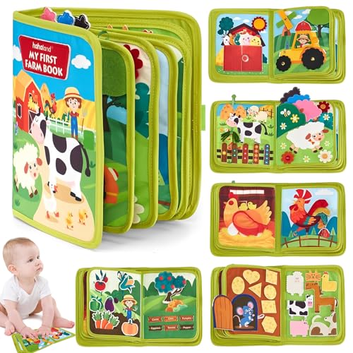 Bogoro Montessori Spielzeug ab 1 Jahr,Busy Board Spielzeug,Activity Book,Lernendes Vorschulgeschenk für Mädchen und Jungen im Alter von 1-4 Jahren aus weichem Filz von Bogoro