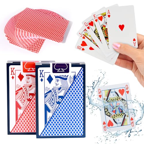 Bogoro Plastik Standard Spielkarten,2 Kartendecks,Pokerkarten Plastik Kartenspiel,Kartendeck Pokerkarten Plastik,Professionelle Plastik Pokerkarten für Blackjack, Canasta Kartenspiel Bogoro Plastik Standard Spielkarten,2 Kartendecks,Pokerkarten Plastik Kartenspiel,Kartendeck Pokerkarten Plastik,Professionelle Plastik Pokerkarten für Blackjack, Canasta Kartenspiel von Bogoro