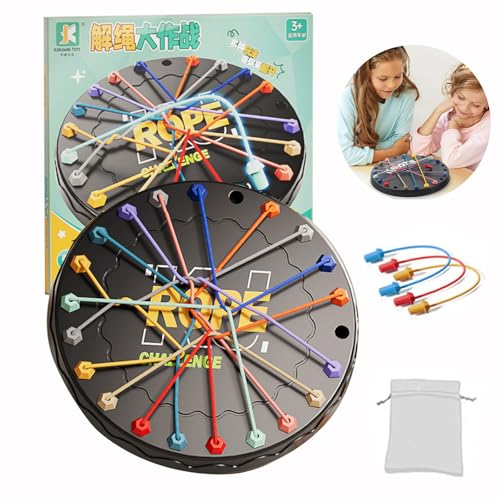 Bogoro Seil Puzzles Spiel Brainy Knots Fun Logik Spiele Knot Interactive Logik Strategie Brettspiele Brettspiel für Kinder Erwachsene Familie Party Spiel Gedrehtes Seil Puzzlespiel Geschenke Kinder Bogoro Seil Puzzles Spiel Brainy Knots Fun Logik Spiele Knot Interactive Logik Strategie Brettspiele Brettspiel für Kinder Erwachsene Familie Party Spiel Gedrehtes Seil Puzzlespiel Geschenke Kinder von Bogoro