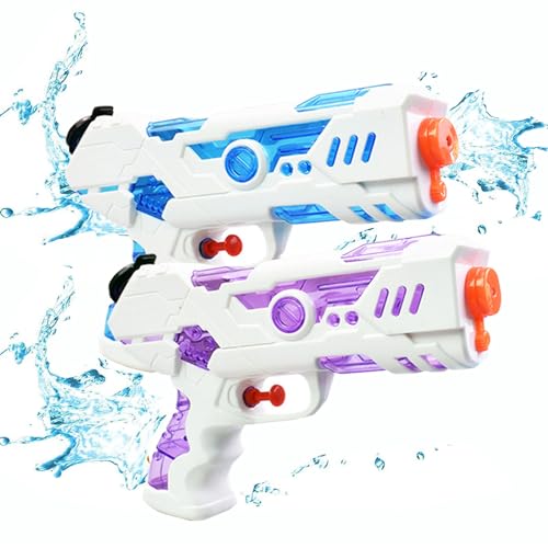Bogoro wasserpistole Kinder 2 Stück 250ml transparent große reichweite Wasserpistole für Kinder Erwachsene große reichweite Sommer Schwimmbad Pool Strand Wasserschlacht Spielzeug (violett & blau) Bogoro wasserpistole Kinder 2 Stück 250ml transparent große reichweite Wasserpistole für Kinder Erwachsene große reichweite Sommer Schwimmbad Pool Strand Wasserschlacht Spielzeug (violett & blau) von Bogoro