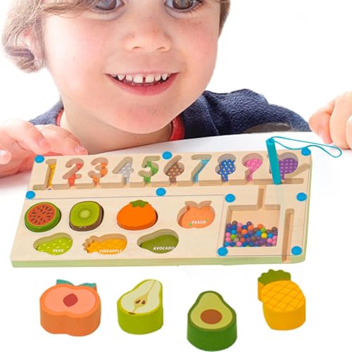Bohany Zählpuzzlebrett, Farb- und Zahlenlabyrinth, 2-in-1-Zählspielzeug, Lernspielzeug zum Zählen, kognitives Feinmotorikspielzeug für Geburtstagsfeiertage Bohany Zählpuzzlebrett, Farb- und Zahlenlabyrinth, 2-in-1-Zählspielzeug, Lernspielzeug zum Zählen, kognitives Feinmotorikspielzeug für Geburtstagsfeiertage von Bohany