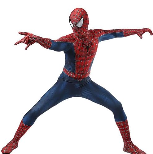 Halloween-Superhelden-Kostüm, Cosplay-Kostüm, Bodysuit, eng anliegend, für Erwachsene, Rot, Größe S (Höhe: 140 - 160 cm) von Bohorsun