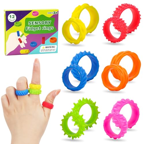 Bohorm 12 Stück Sensorik Spielzeug Stress, Autismus Spielzeug Ringe Erwachsene Stück Sensorik Autismus für , Anti Stress Autismus, Fidget Squishy Anxiety ADHD Toys, Beruhigend Bei Bohorm 12 Stück Sensorik Spielzeug Stress, Autismus Spielzeug Ringe Erwachsene Stück Sensorik Autismus für , Anti Stress Autismus, Fidget Squishy Anxiety ADHD Toys, Beruhigend Bei von Bohrma