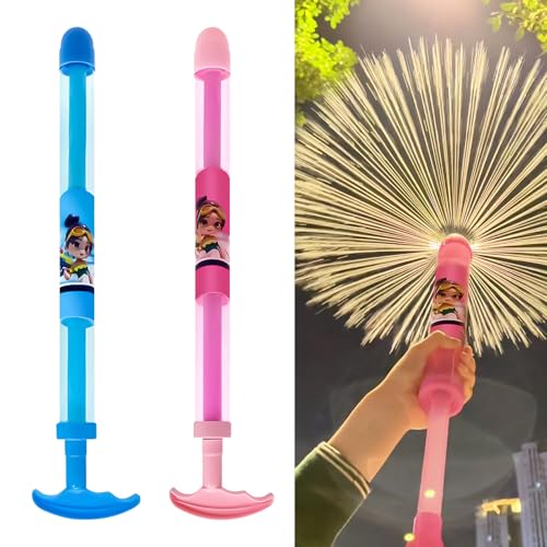 Feuerwerks Wasserpistole, Wasserpistole für Kinder Romantisches Wassersprühspielzeug im Feuerwerksstil, Energiegeladener Wasserblaster mit Feuerwerk, Tglühplastik Wasserspielzeug for Strand Spielplatz von Bohrma