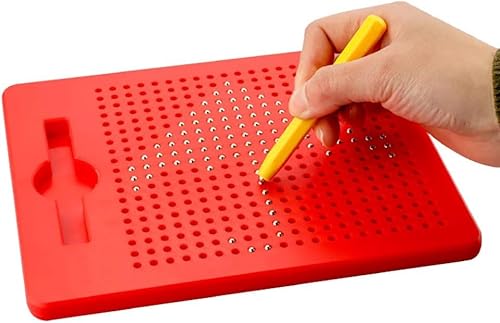Bohrma Magnet Spiel für Kinder - Magnetische Zeichentafel, Zaubertafel Kinder, Magna Zeichenbrett, Magisches Zeichenbrett Magnetspiel, Stift Stahlkugel Magnetische Tablet Spielzeug Geschenke von Bohrma