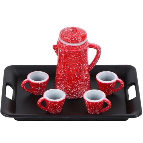 Puppenhaus Zubehör, Wichtel Zubehör Vintage Kaffeegeschirr, Miniatur Vintage Porzellan Kaffee Teeservice Geschirr 1/12 Wichtel Zubehör Puppenhaus Weihnachten Miniatur Küche Wohnzimmer Zubehör 6 Set Puppenhaus Zubehör, Wichtel Zubehör Vintage Kaffeegeschirr, Miniatur Vintage Porzellan Kaffee Teeservice Geschirr 1/12 Wichtel Zubehör Puppenhaus Weihnachten Miniatur Küche Wohnzimmer Zubehör 6 Set von Bohrma