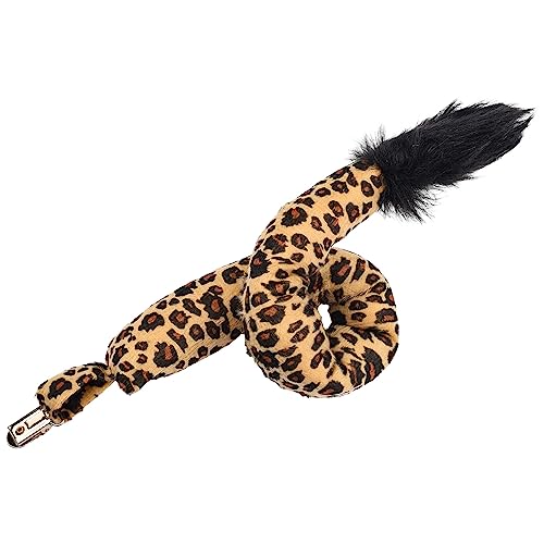 Bohue Tierschwanz, Plüsch, Tiger, Leopard, Kuhschwanz, Kostüm-Zubehör, Verkleidungsrequisiten für Halloween, Cosplay-Party von Bohue