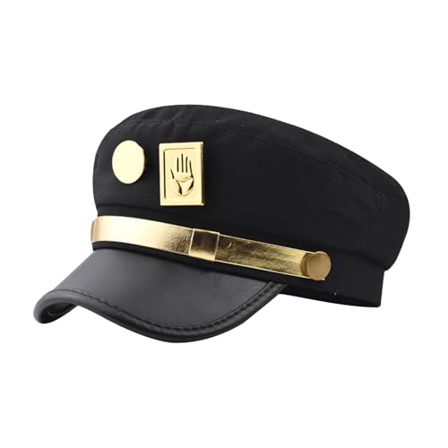 Bohue Unisex Cosplay Hut mit Metallnadeln Cosplay Kostüme Requisite Armee Militär Flatcap Anime Hut für Halloween von Bohue