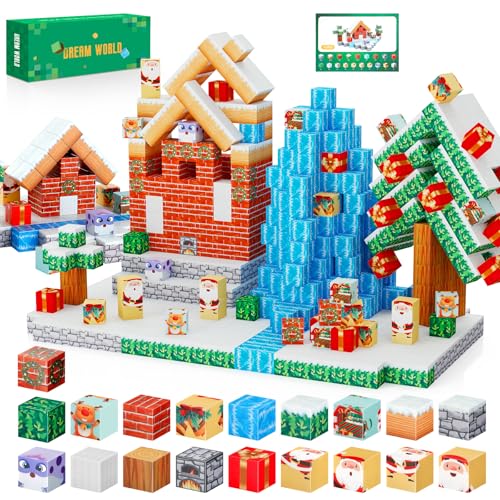 Bojinsey Magnetische Blöcke, 110 Stück Mine Magnet Welt Set Weihnachten Magnetische Blöcke Konstruktionsspielzeug für 3+ Jahre Mädchen Weihnachtsgeschenke zum Geburtstag Bojinsey Magnetische Blöcke, 110 Stück Mine Magnet Welt Set Weihnachten Magnetische Blöcke Konstruktionsspielzeug für 3+ Jahre Mädchen Weihnachtsgeschenke zum Geburtstag von Bojinsey