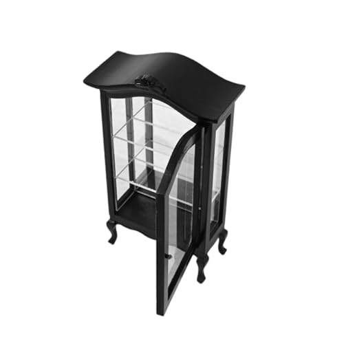 1/12 Skala Glassor Weinschrank Holzlagerregal Miniaturpuppenhäuser Möbel Für Handwerksmodellszene Displays von Bokcztml