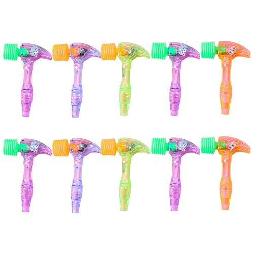 Bokcztml 10 Pack Clear Hammer Luminouse Hammerspielzeug Mit LED Light Picking Light Up Hammer Toy Kids Bildungsspielzeug Bokcztml 10 Pack Clear Hammer Luminouse Hammerspielzeug Mit LED Light Picking Light Up Hammer Toy Kids Bildungsspielzeug von Bokcztml