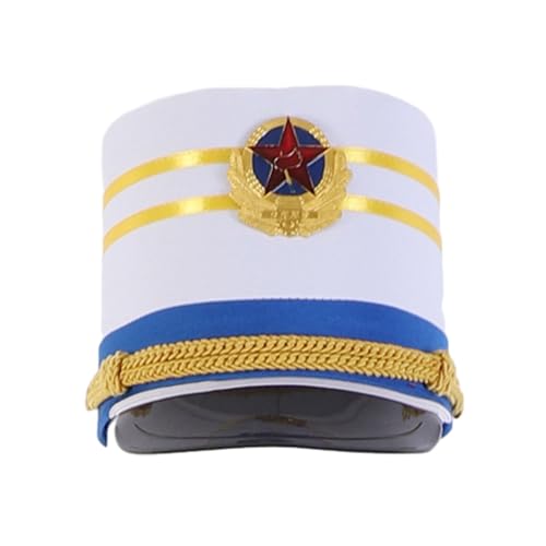 Bokcztml Drum Majors Hut Vintage Halloween Märsche Bandhut Ritter Filz Weihnachten Cosplay Drum Majors Show Zubehör Kostüm Kopfbedeckung Auftritte Elegante Kopfbedeckung von Bokcztml