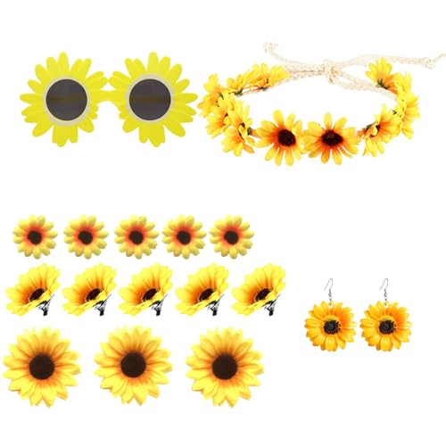 Bokcztml Stoff Sonnenblume Stirnband Und Haarclip Ohrringe Kostüm Set Ideal Für Tägliche Verschleiß Und Themenfeiern Festival Treffen Bokcztml Stoff Sonnenblume Stirnband Und Haarclip Ohrringe Kostüm Set Ideal Für Tägliche Verschleiß Und Themenfeiern Festival Treffen von Bokcztml