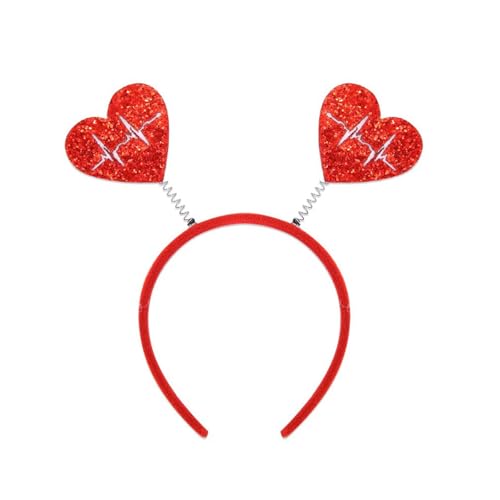 Bokcztml Valentinstag Stirnband Für Weibliche Männliche Glitzernde Liebe Herzstirnband Geburtstagsfeier Accessoires Für Festivalversammlung Bokcztml Valentinstag Stirnband Für Weibliche Männliche Glitzernde Liebe Herzstirnband Geburtstagsfeier Accessoires Für Festivalversammlung von Bokcztml