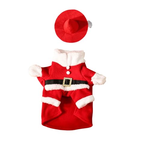 Bokcztml Weihnachtsmann-Gänse-Kostüm, hochwertiges gehäkeltes rotes Outfit, saisonales Garten-Display, Weihnachts-Rasen, Tier-Pullover, Weihnachtsgänse-Kostüm von Bokcztml