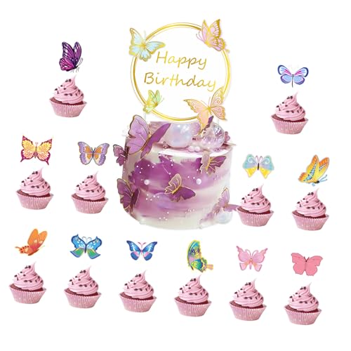 Cupcake Toppers Butterfly Themed Banners Party Decors Butterfly Cake Accessoires Papier Textur Für Partyfeier Cupcake Toppers Butterfly Themed Banners Party Decors Butterfly Cake Accessoires Papier Textur Für Partyfeier von Bokcztml