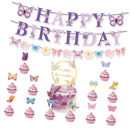 Cupcake Toppers Butterfly Themed Banners Party Decors Butterfly Cake Accessoires Papier Textur Für Partyfeier Cupcake Toppers Butterfly Themed Banners Party Decors Butterfly Cake Accessoires Papier Textur Für Partyfeier von Bokcztml