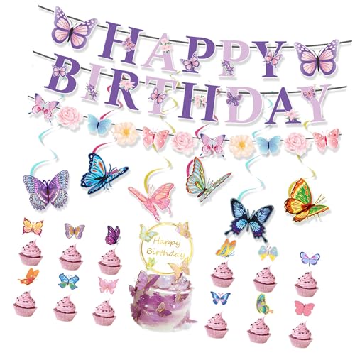 Cupcake Toppers Butterfly Themed Banners Party Decors Butterfly Cake Accessoires Papier Textur Für Partyfeier Cupcake Toppers Butterfly Themed Banners Party Decors Butterfly Cake Accessoires Papier Textur Für Partyfeier von Bokcztml