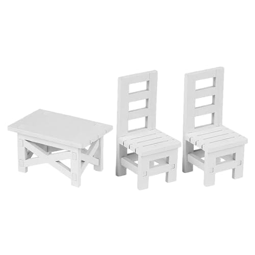 Miniatur Esszimmer Dekors Holztisch Mit Stühlen Für Dollhouses Accessoires Von 1/6 Skala Miniatur Esszimmer Dekors Holztisch Mit Stühlen Für Dollhouses Accessoires Von 1/6 Skala von Bokcztml
