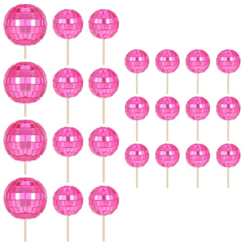Packung Von 24 Miniaturkuchen Picks Für Geburtstagsfeiern Dekorative Cupcake Toppers Dekorationen Backbegeisterte Vorräte von Bokcztml