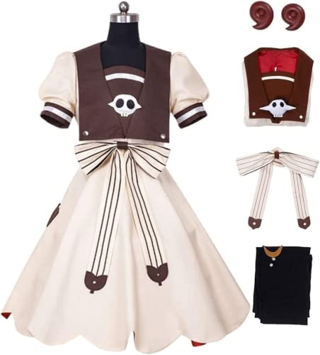 Bokerom Anime Toilet-bound Hanako-kun Yashiro Nene Cosplay Kostüm Halloween Party Schuluniform Kleid Anzug (Yashiro Nene,L) von Bokerom