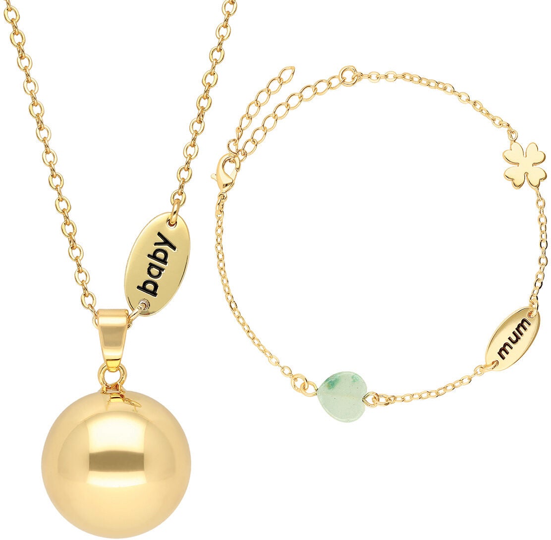 Bola Schwangerschaftskette mit Armband Baby/Mum, Goldfarben Bola Schwangerschaftskette mit Armband Baby/Mum, Goldfarben von Bola