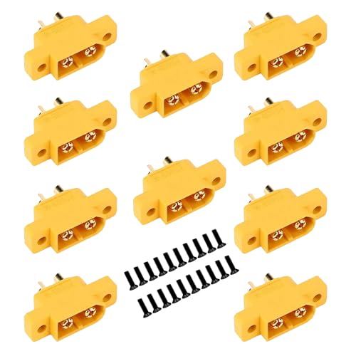 10 Stücke Amass XT60E-M Montierbare XT60 Männlich Stecker Adapter für RC Modell Multicopter 10 Stücke Amass XT60E-M Montierbare XT60 Männlich Stecker Adapter für RC Modell Multicopter von Boladge