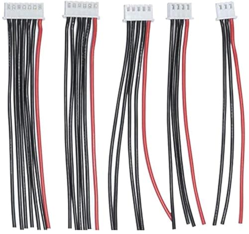 Boladge 2s 3s 4s 5s 6s Balance Ladegerät Silikon Stecker Kabel Draht JST-XH 2s-6s Balancer Stecker Adapter RC Batterie (2 stücke jeder) von Boladge