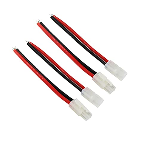 Boladge 2 Paar RC Männlich und Buchse Batterieanschlussstecker Adapter mit 20CM 14AWG Silikonkabel für Tamiya Stecker Boladge 2 Paar RC Männlich und Buchse Batterieanschlussstecker Adapter mit 20CM 14AWG Silikonkabel für Tamiya Stecker von Boladge