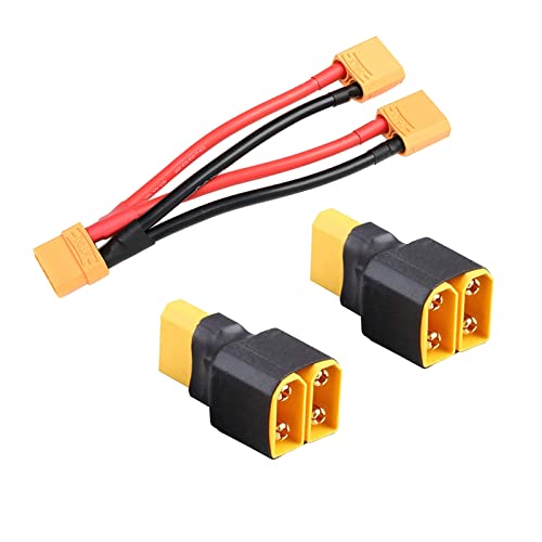 Boladge 2 Stücke XT90 Parallele Stecker Adapter Splitter und 1 Stück XT90 Parallele Kabel RC 1-Buchse zu 2-Männlich Steckverbinder für Quadcopter Multirotor RC Lipo Batterie Boladge 2 Stücke XT90 Parallele Stecker Adapter Splitter und 1 Stück XT90 Parallele Kabel RC 1-Buchse zu 2-Männlich Steckverbinder für Quadcopter Multirotor RC Lipo Batterie von Boladge