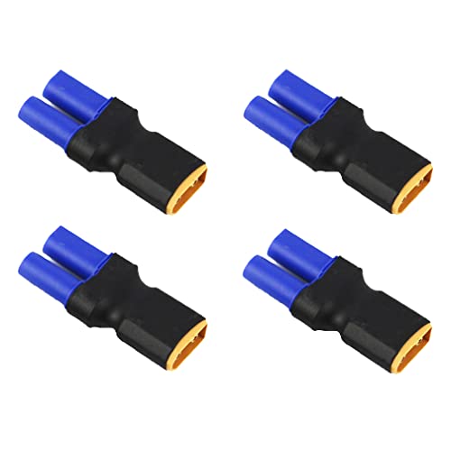 Boladge 4 Stück XT60 Männlich Stecker auf EC5 Buchse Steckverbinder Adapter für RC Lipo Akku Boladge 4 Stück XT60 Männlich Stecker auf EC5 Buchse Steckverbinder Adapter für RC Lipo Akku von Boladge