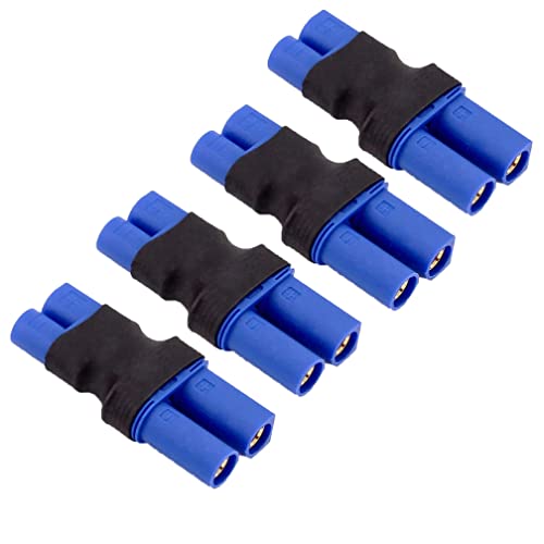 Boladge 4 Stück EC3 Männlich Stecker auf EC5 Buchse Adapter RC Steckeradapter für RC Lipo Akku Boladge 4 Stück EC3 Männlich Stecker auf EC5 Buchse Adapter RC Steckeradapter für RC Lipo Akku von Boladge