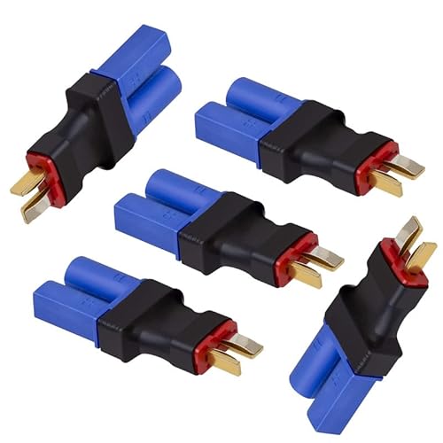 Boladge 5-Pack Männlich Deans T Stecker auf Buchse EC5 Steckverbinder Adapter für RC LiPo-Batterie Boladge 5-Pack Männlich Deans T Stecker auf Buchse EC5 Steckverbinder Adapter für RC LiPo-Batterie von Boladge