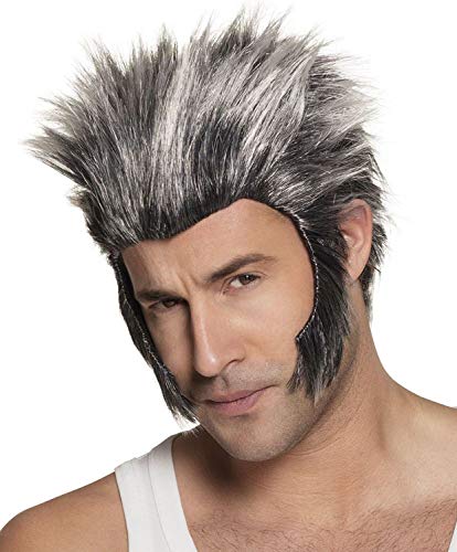 Boland 85989 - Perücke Werwolf, grau-weiß, aus Polyester, mit Koteletten, Horror-Kostüm, Karneval, Themenparty, Mottoparty Boland 85989 - Perücke Werwolf, grau-weiß, aus Polyester, mit Koteletten, Horror-Kostüm, Karneval, Themenparty, Mottoparty von Boland