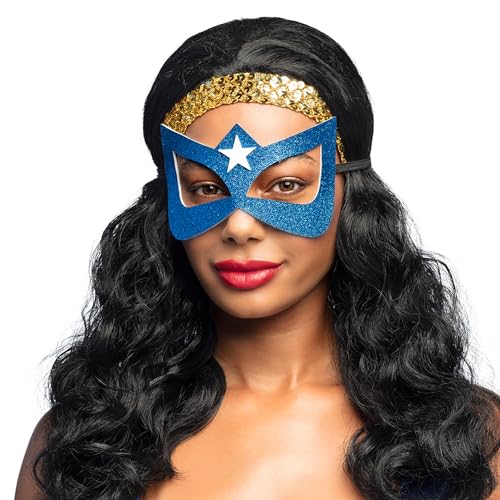 Boland 00191 - Augenmaske Superheldin mit Stern, Maske für Kostüme, Karneval, Mottoparty und Halloween Boland 00191 - Augenmaske Superheldin mit Stern, Maske für Kostüme, Karneval, Mottoparty und Halloween von Boland