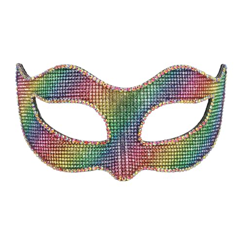 Boland 00227 - Bunte Augenmaske für Kostüme, Zubehör für Karneval oder Mottoparty, Regenbogen Maske für Faschingskostüme Boland 00227 - Bunte Augenmaske für Kostüme, Zubehör für Karneval oder Mottoparty, Regenbogen Maske für Faschingskostüme von Boland