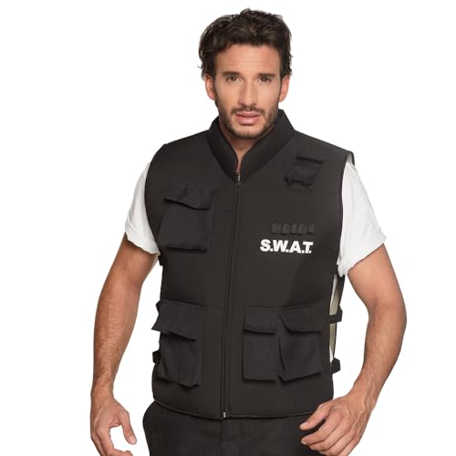 Boland 00489 - Kostüm Weste SWAT, L/XL, Polizei, Kommando, SEK, Karneval, Halloween, Fasching, Mottoparty, Verkleidung, Theater Boland 00489 - Kostüm Weste SWAT, L/XL, Polizei, Kommando, SEK, Karneval, Halloween, Fasching, Mottoparty, Verkleidung, Theater von Boland