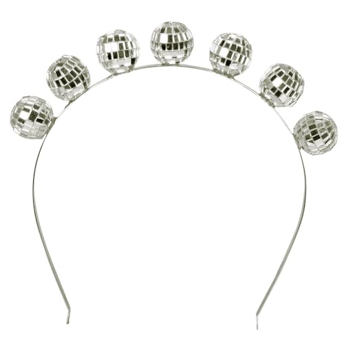 Boland 00770 - Tiara Discokugel, silber, für Erwachsene, Haarreif mit glänzenden Kugeln, Spiegel, Mosaik, Kopfschmuck, Karneval, Fasching, Fastnacht, Halloween, Mottoparty Boland 00770 - Tiara Discokugel, silber, für Erwachsene, Haarreif mit glänzenden Kugeln, Spiegel, Mosaik, Kopfschmuck, Karneval, Fasching, Fastnacht, Halloween, Mottoparty von Boland