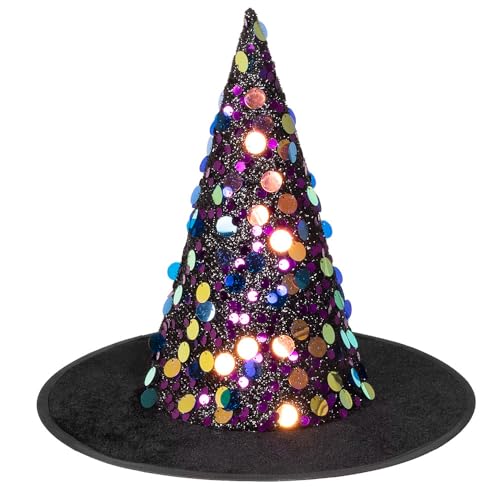 Boland 00909 - Hexenhut Sequina, mit glänzenden Pailletten, Hexe, Magier, Zauberer, Kostüm, Karneval, Mottoparty Boland 00909 - Hexenhut Sequina, mit glänzenden Pailletten, Hexe, Magier, Zauberer, Kostüm, Karneval, Mottoparty von Boland
