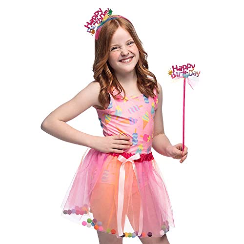 Boland 00930 - Kinderkostüm Set Happy Birthday, Rock, Zauberstab und Tiara, Party Kostüm für Kinder, Geburtstag, Prinzessin, Fee Boland 00930 - Kinderkostüm Set Happy Birthday, Rock, Zauberstab und Tiara, Party Kostüm für Kinder, Geburtstag, Prinzessin, Fee von Boland