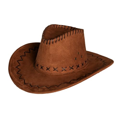 Boland 01268 - Cowboyhut für Erwachsene, Western Hut für Faschingskostüme, Sheriff, Gaucho, Cowgirl, Halloween, Karneval, JGA von Boland