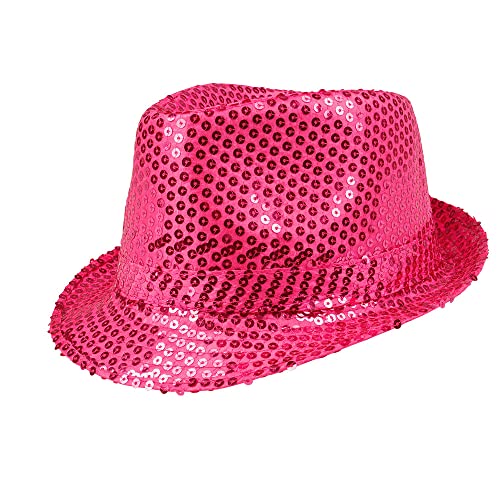 Boland - Pailletten Hut, Unisex, Disco Outfit, Accessoire, Karneval, Kostüm, Themenparty, Mottoparty, Rosa Boland - Pailletten Hut, Unisex, Disco Outfit, Accessoire, Karneval, Kostüm, Themenparty, Mottoparty, Rosa von Boland