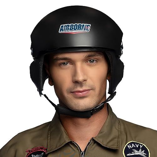 Boland 01420 - Helm Airborne, Kopfbedeckung für Jet Pilot Kostüm, Zubehör für Faschingskostüme, Karneval, Mottoparty Boland 01420 - Helm Airborne, Kopfbedeckung für Jet Pilot Kostüm, Zubehör für Faschingskostüme, Karneval, Mottoparty von Boland