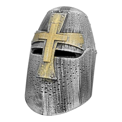 Boland 01442 - Ritterhelm für Faschingskostüme, Kopfbedeckung für Märchenkostüm, Karneval und Mottoparty von Boland